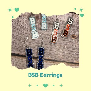 Acrylic Backstreet Boy Earrings, Gift for Backstreet Boy Lover, BSB earrings, Backstreet Boy Dangles, 90s Boy Band Earrings, Team BSB