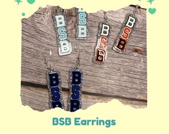 Acrylic Backstreet Boy Earrings, Gift for Backstreet Boy Lover, BSB earrings, Backstreet Boy Dangles, 90s Boy Band Earrings, Team BSB