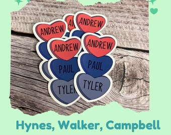 Three Hearts Sticker: Hallmark Movie Inspired Vinyl Decal