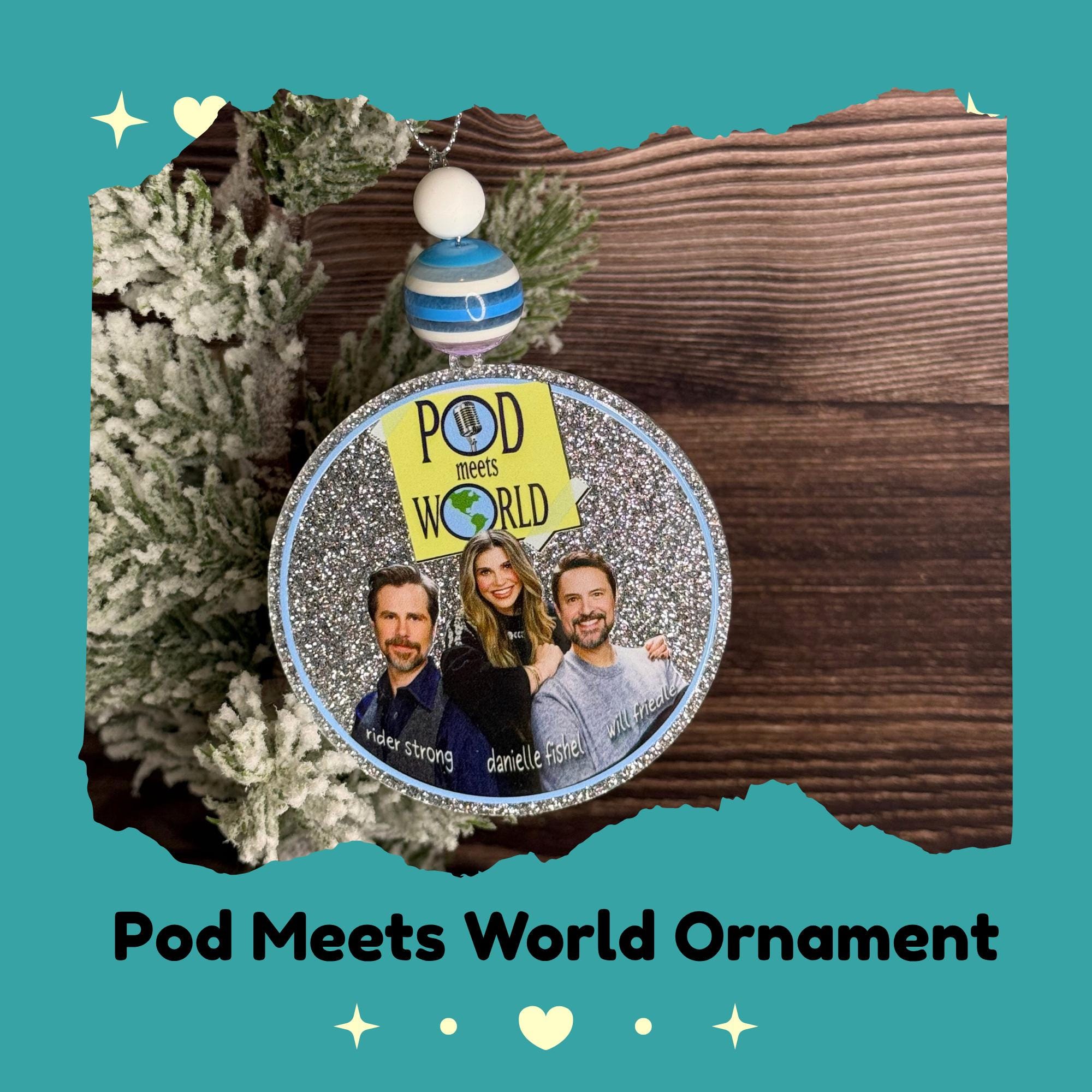 ポッド・ミーツ・ワールドのクリスマスオーナメント：90年代のテレビ番組ギフト - Etsy 日本, image size:2000x2000