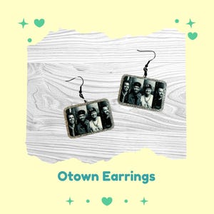 O-Town Acrylic Earrings, for 2000s Music Fans and Nostalgic Girlies – Lightweight Clip On or Hypoallergenic Gift for Boy Band Lovers