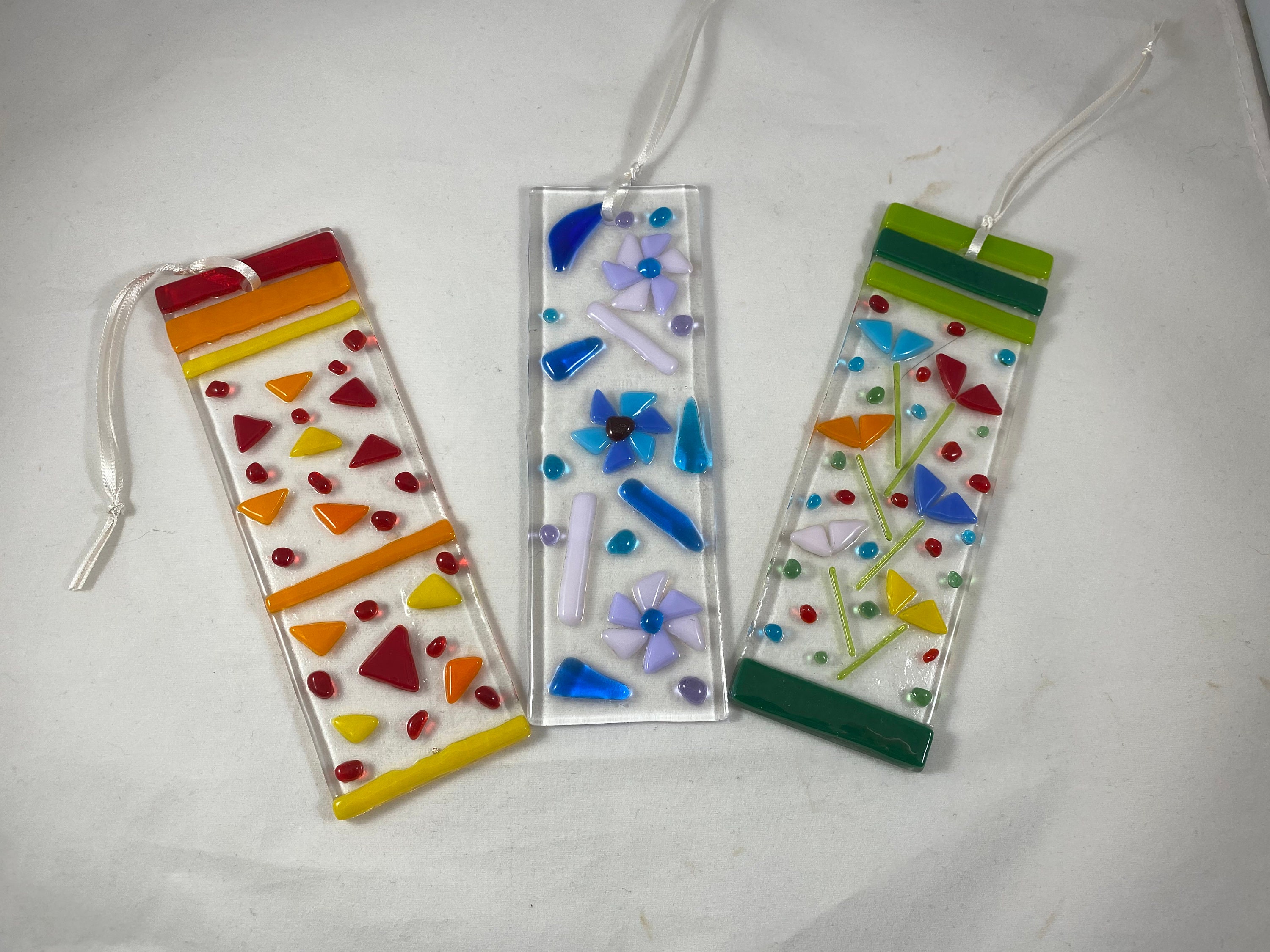 Fused Glass Suncatcher Kit Make at Home Shades of Blue Etsy UK