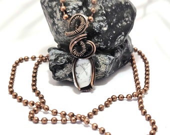 Howlite pendant