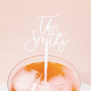 Wedding Stir Sticks, Custom Drink Stirrers, Cocktail Stirrers, Personalized Drink Stirrers, Stir Sticks image 2