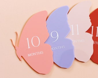 Butterfly Baby Milestones, Milestone Discs, Monthly Milestones, Baby Monthly Milestones, Milestone Markers, Baby Shower Gift