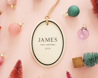 Custom Ornament, Personalized Ornament, New Baby Ornament, First Christmas Ornament, Newlywed Ornament, Christmas Ornament