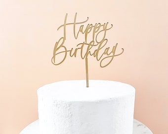 Birthday Cake Topper | Cake Topper | Birthday Party Decor | Acrylic Cake Topper | Birthday Decorations
