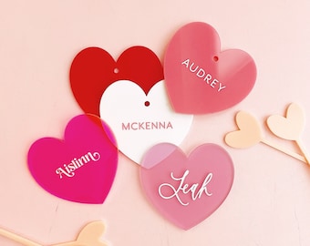 Valentines Gift Tags, Valentines Day Baskets, Valentines Party, Valentines Party Decor, Valentines Place Cards, Heart Gift Tags