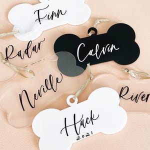Hundbensprydnad | Hundprydnad | Anpassad hundprydnad | Anpassade ornament | Husdjursprydnad | Akryl hundprydnad | Gåva till husdjur