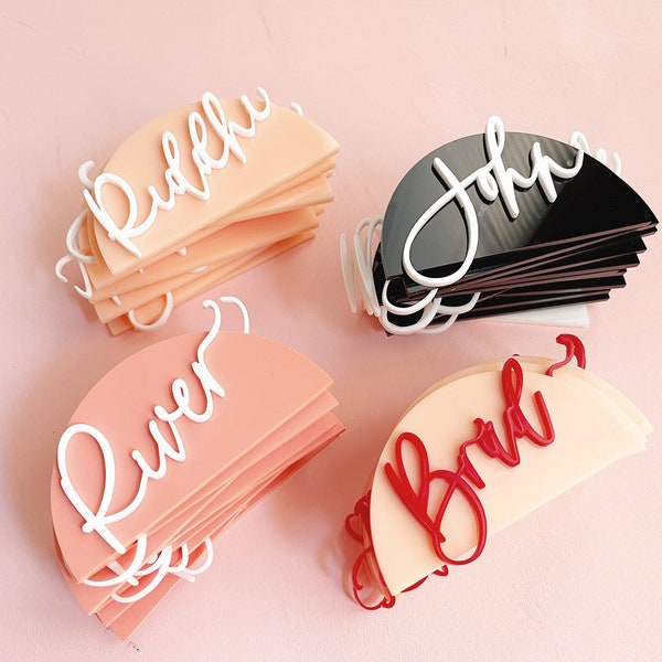 Acrylic Place Cards, Laser Cut Place Names, Laser Cut Names, Wedding Place Cards, Boho Wedding Decor