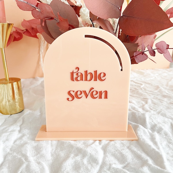 Acrylic Table Numbers, Arch Table Numbers, Wedding Table Numbers, Modern Table Numbers, Table Numbers