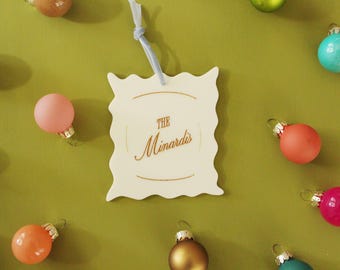 Pasta Ornament- Personalized Ravioli Ornament
