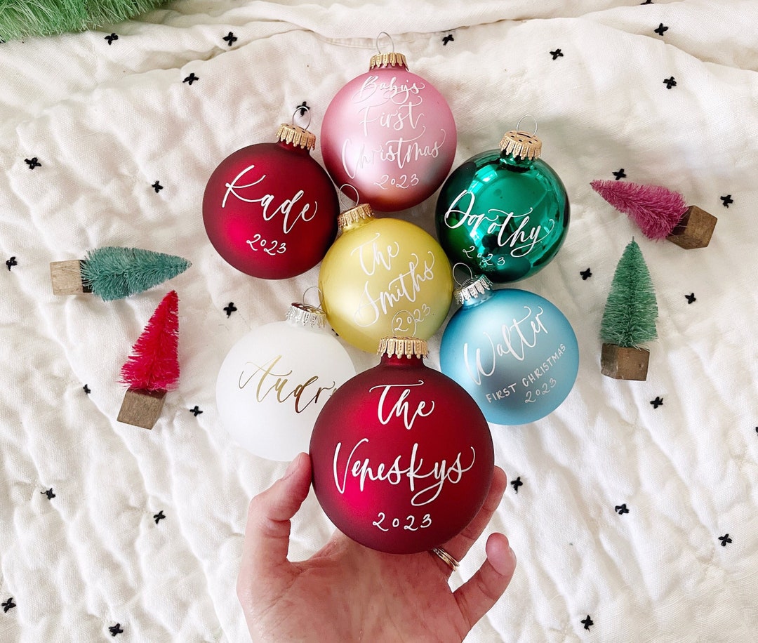 Personalized Ornaments Calligraphy Ornament Christmas Ornaments personalized-photo-christmas-ornament-upload-your-favorite-photo