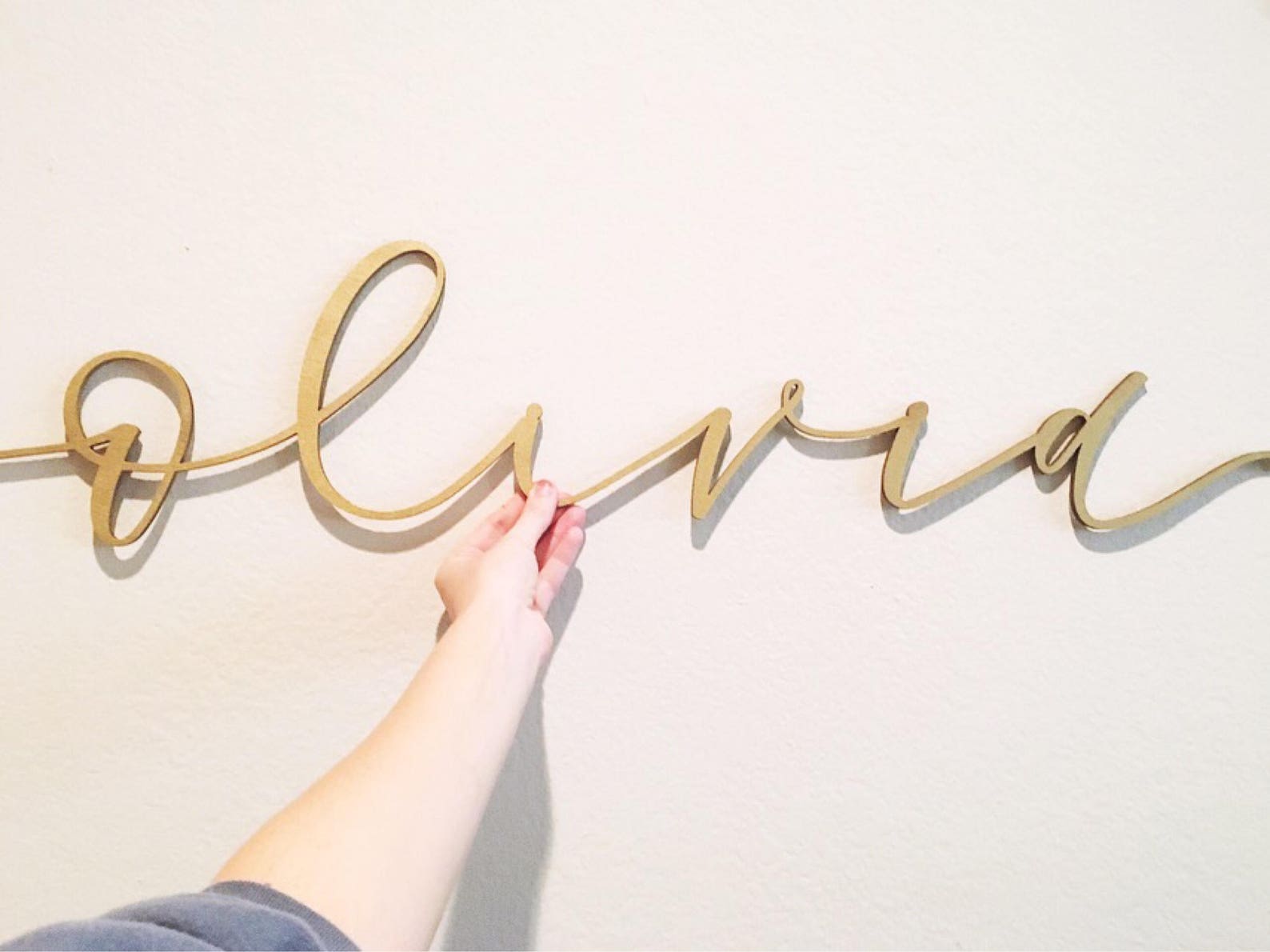 Large Laser Cut Name Calligraphy Laser Cut Name Custom Name Etsy