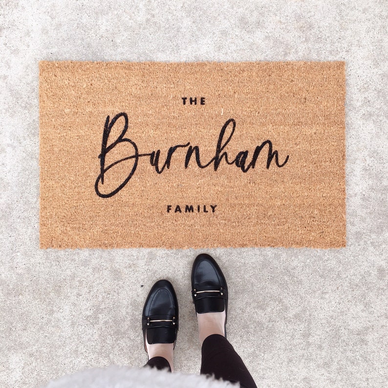 Custom Doormat- personalized doormat, Last Name Doormat, Welcome Mat, Name Doormat, Custom Wedding Gift, Housewarming Gift 