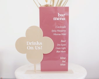 Wedding Bar Menu, Wedding Bar Sign, Bar Menu Sign, Wedding Menu Sign, Signature Drinks, Cocktail Sign, Arch Sign