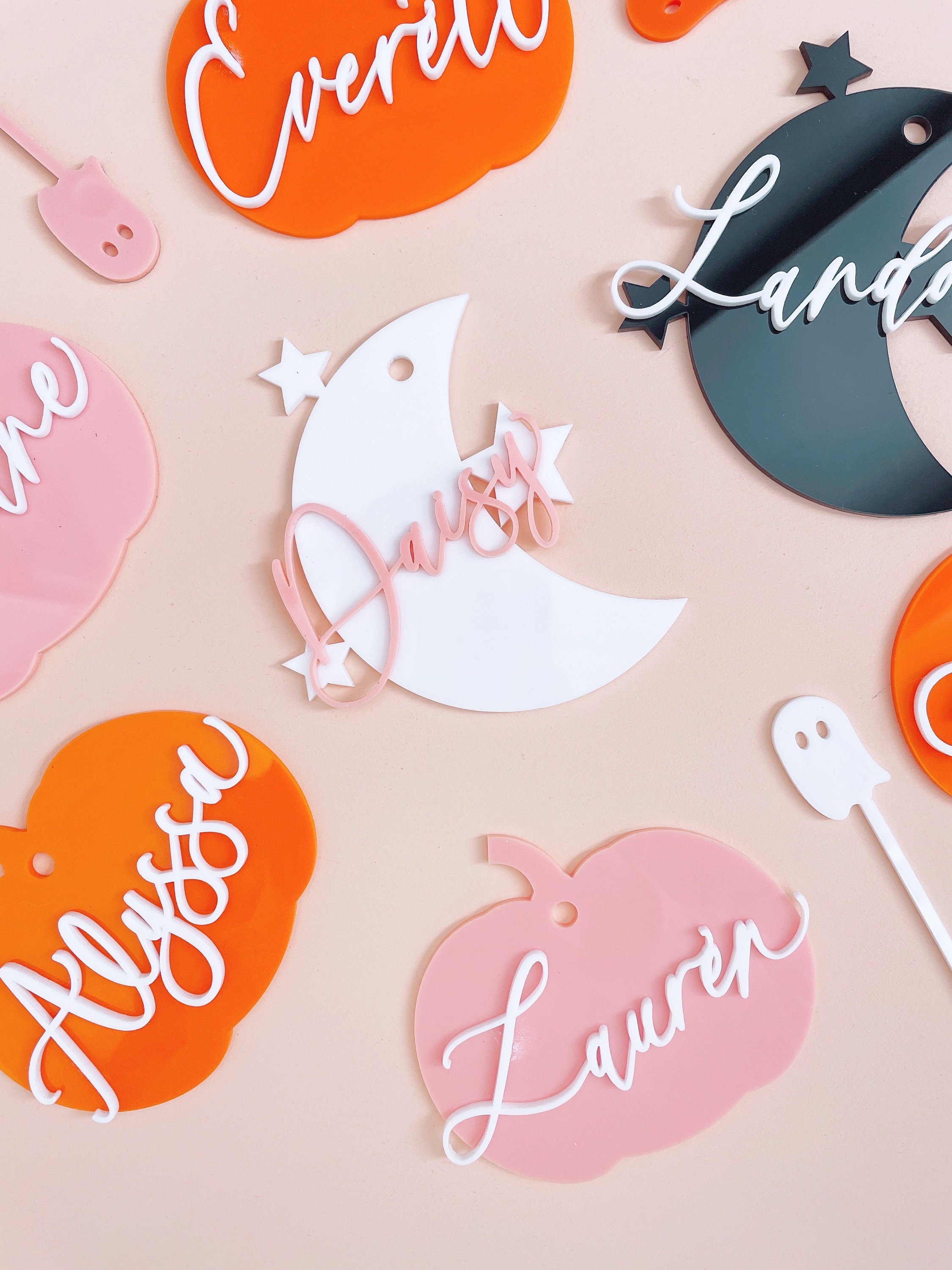 Halloween Basket Tag, Custom Halloween Tags, Halloween Basket, Pastel…