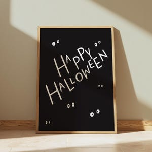Halloween Eyeball Print, Halloween Print, Cute Halloween Print, Halloween Wall Decor