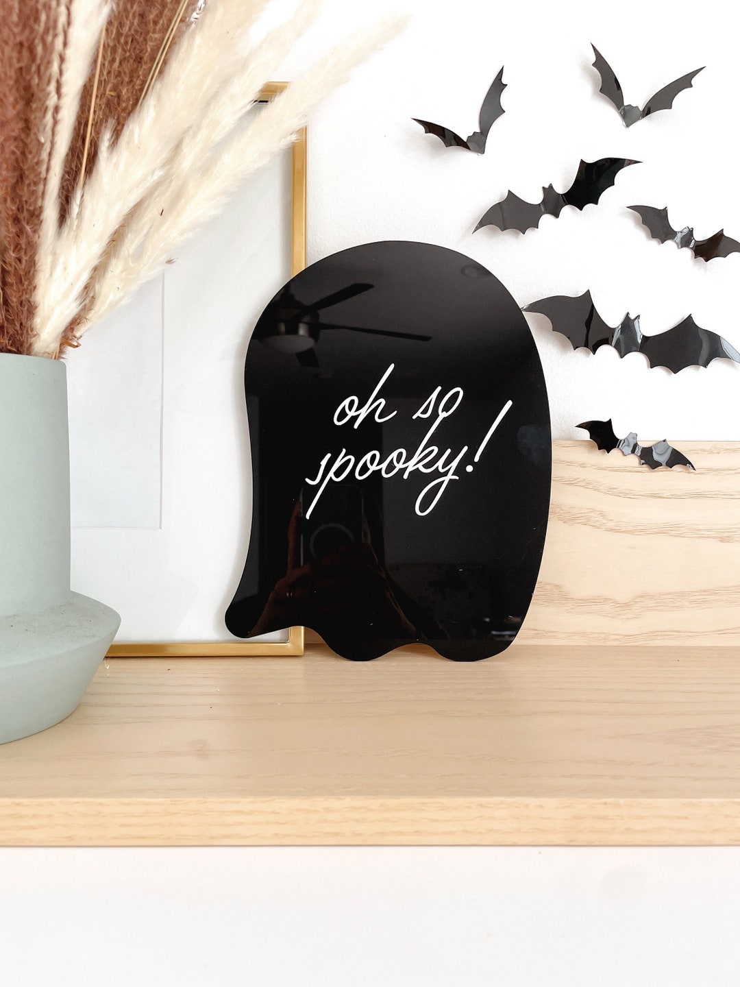 Oh so Spooky Sign, Modern Halloween Sign, Modern Halloween Wall Decor