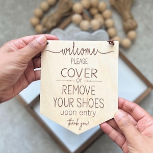 Welcome To Our Open House Sign | Please Remove or Cover Shoes Sign | Sign for Realtor | Open House Shoe Covers Sign |  Realtor Sign
