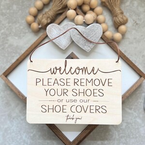 Welcome To Our Open House Sign | Please Remove or Cover Shoes Sign | Sign for Realtor | Open House Shoe Covers Sign |  Realtor Sign