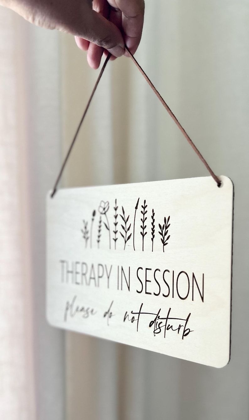 Therapy in Session Sign | Studio Signs | Esthetician Sign | Sign for ...