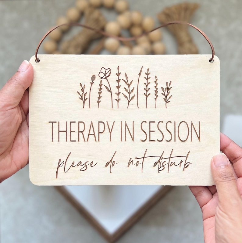 Therapy in Session Sign | Studio Signs | Esthetician Sign | Sign for ...