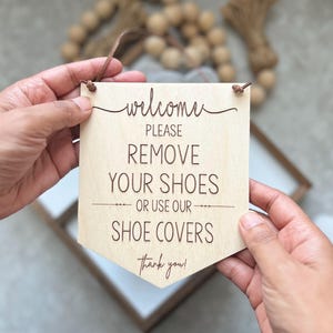 Welcome To Our Open House Sign | Please Remove or Cover Shoes Sign | Sign for Realtor | Open House Shoe Covers Sign |  Realtor Sign