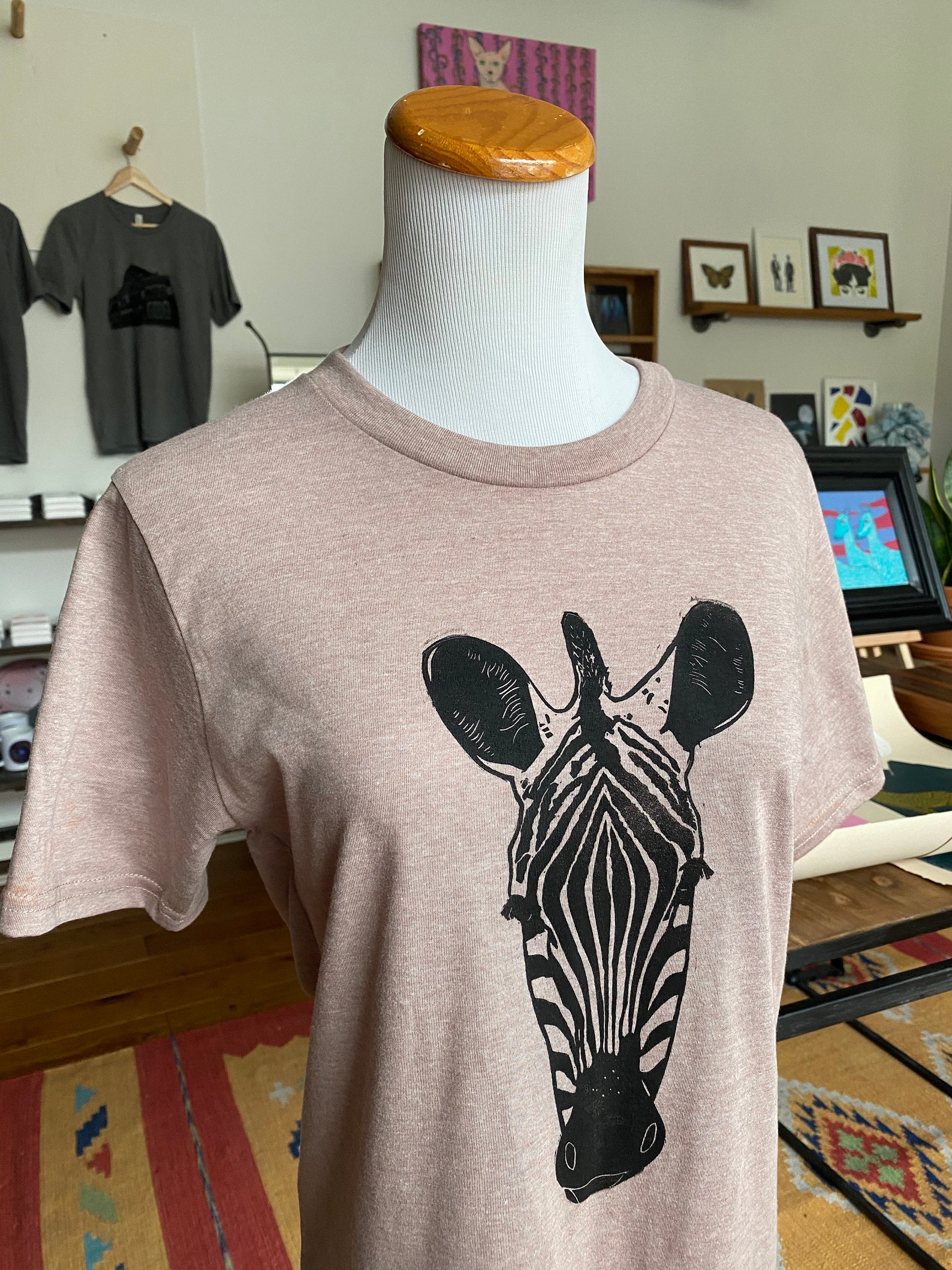 Unisex Zebra Print TShirt Animal Tees Zebra Shirts Etsy