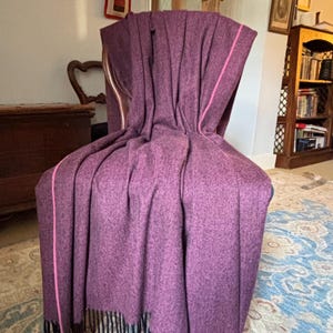 Coperta XL in puro cashmere tessuta nel Regno Unito