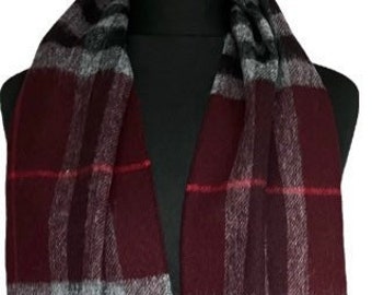 Merino Scarf in 5 designs woven by Bronte by Moon in the UK