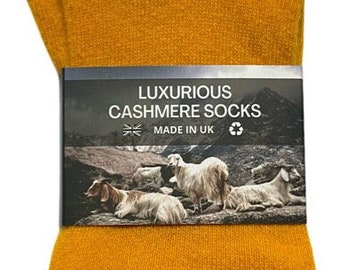 Men's Cashmere Sock knitted in the UK