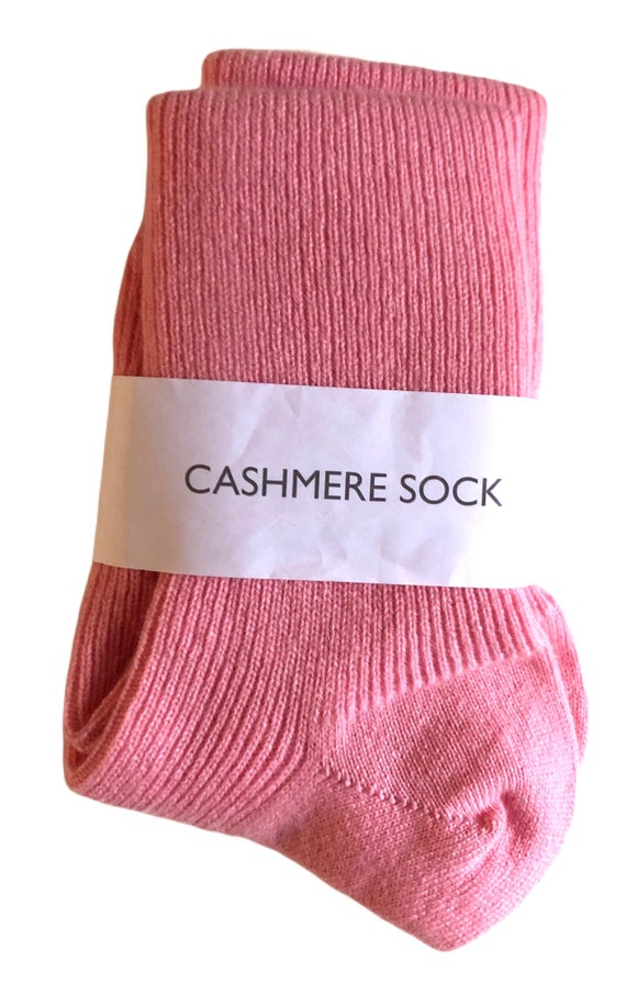 Womens Cashmere Sock ONE SIZE 9 Colour Options Knitted in Etsy