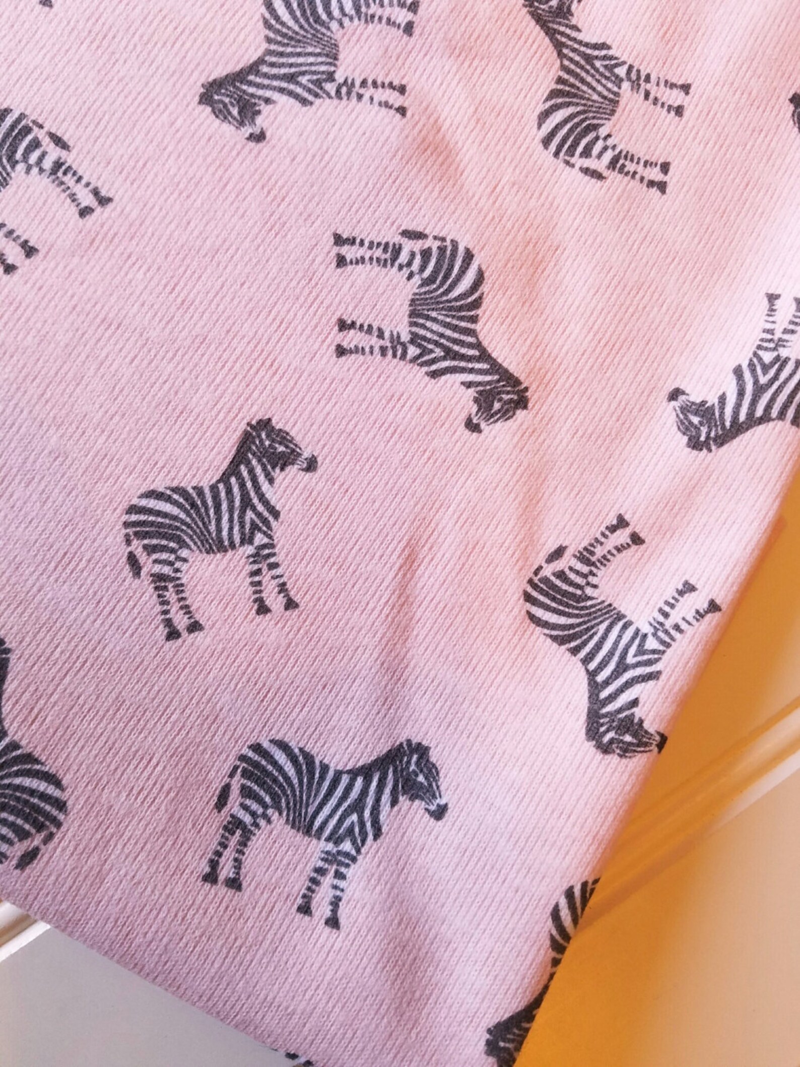 Interlockknitcottonzebrafabricbytheyardpinkstripeska Etsy