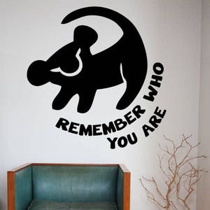Remember Who You Are  Vinyl wall decal sticker, Wall Art, Wall Art Sticker,  Decor, Kids Room Decor