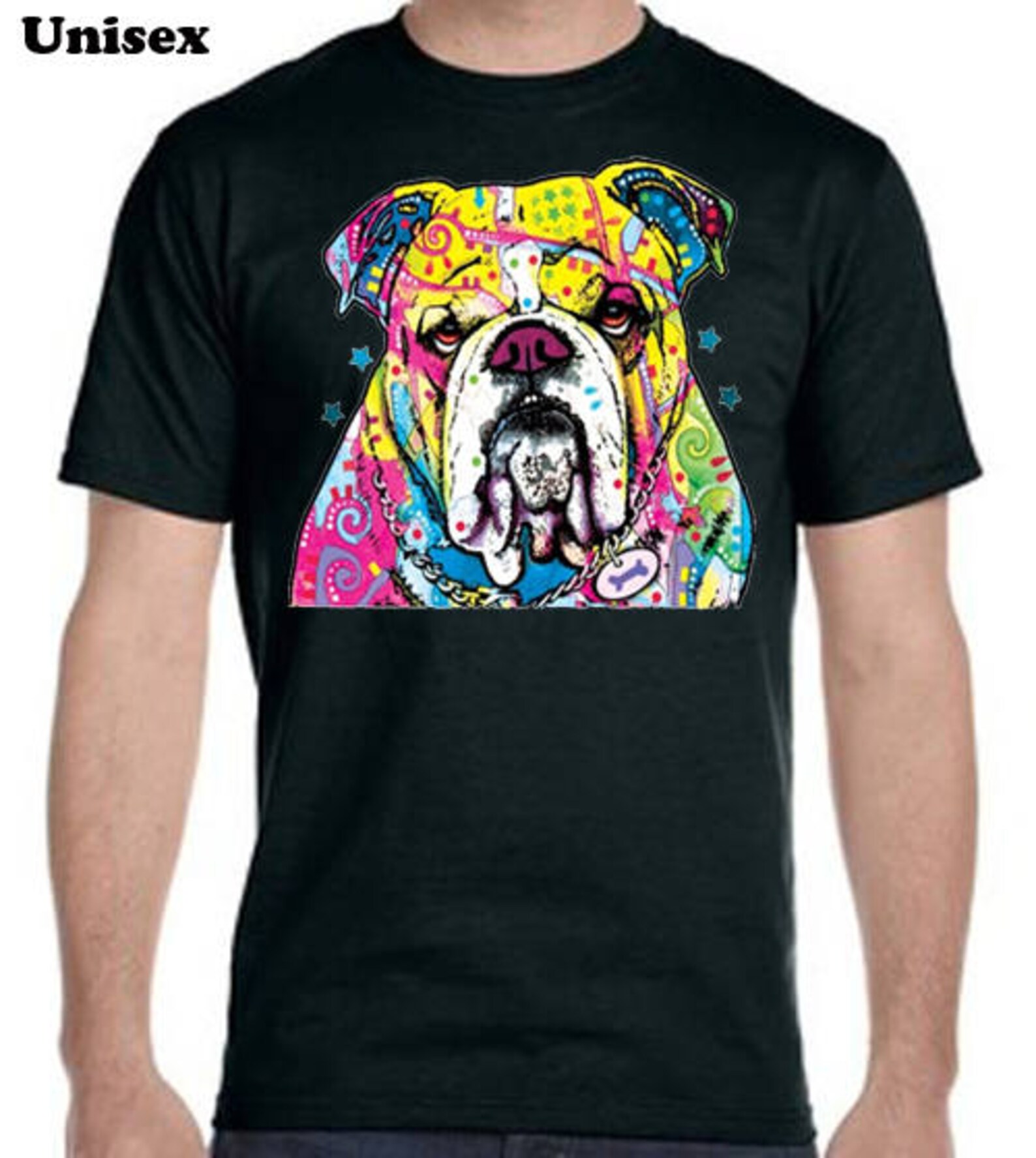 Bulldog Neon Teeshirt Neon Tee Shirt Cool Tee Shirts Etsy