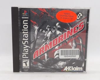 Armorines Project S.W.A.R.M. PlayStation Disco y manual auténticos Solo probados y funcionando PS1 PlayStation One