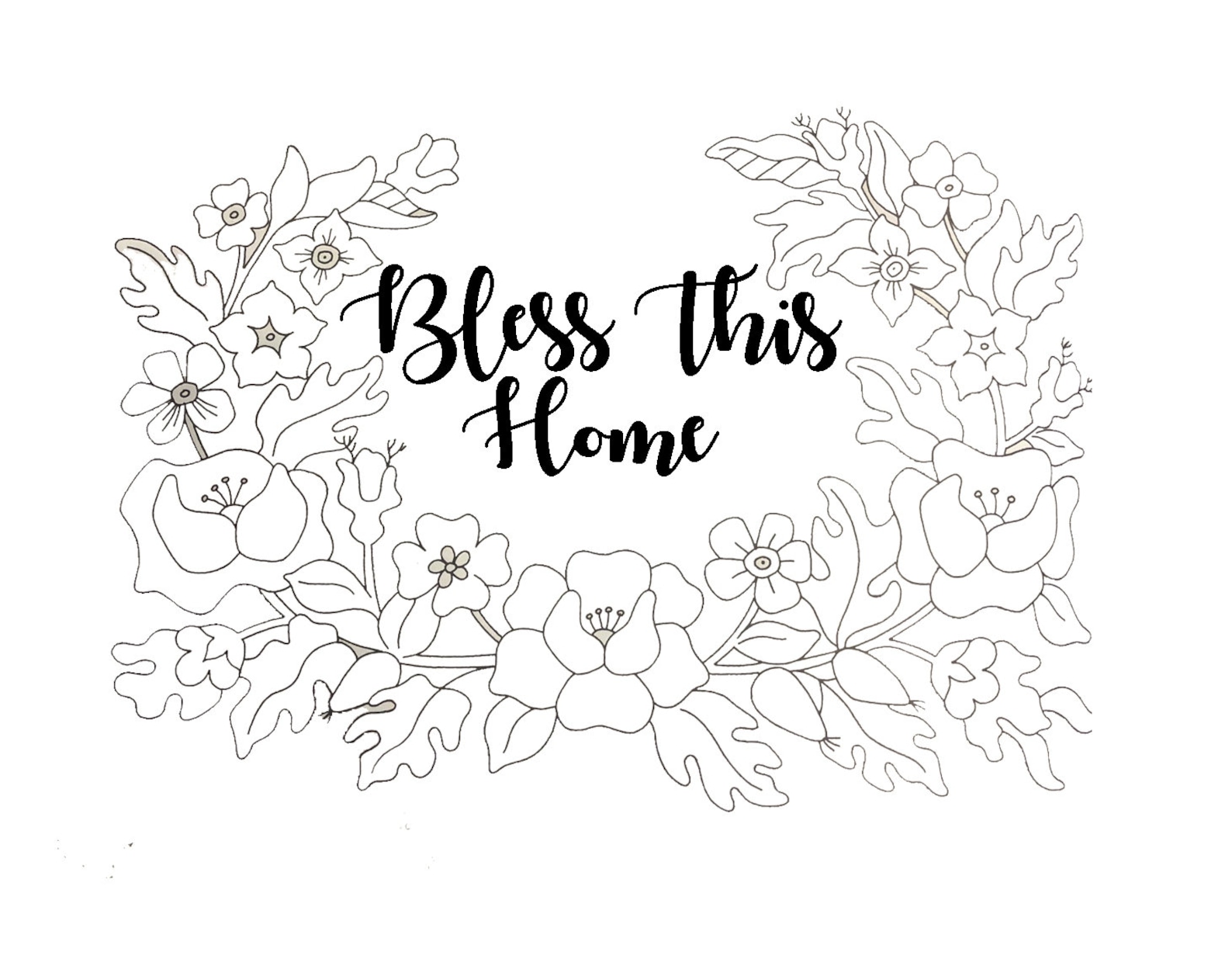 Bless This Home Vinyl Wall Decal Sticker Wall Art Sticker Etsy