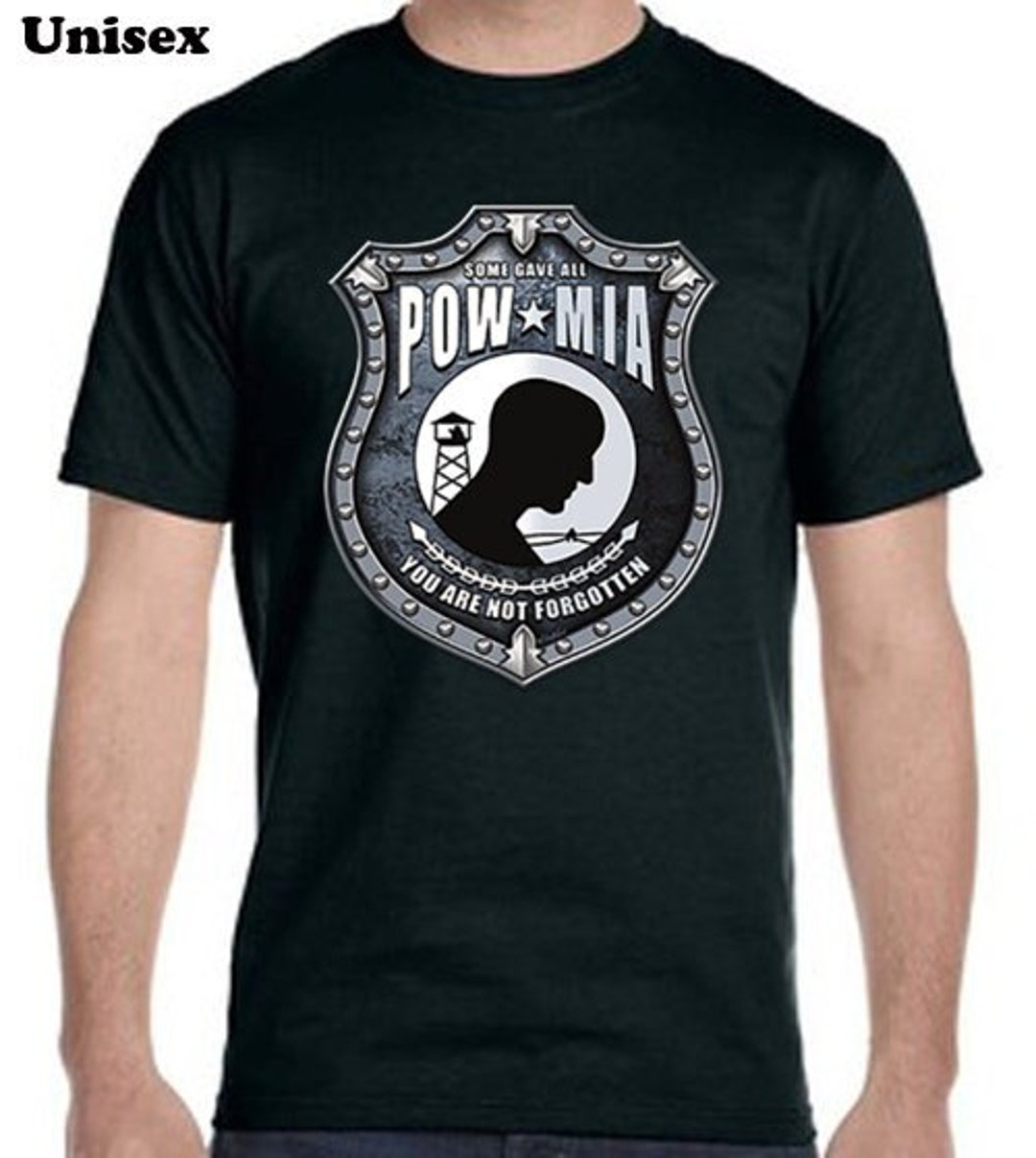 T-shirt Militaire POW MIA - Manches Longues En Coton, Cadeau Vétéran