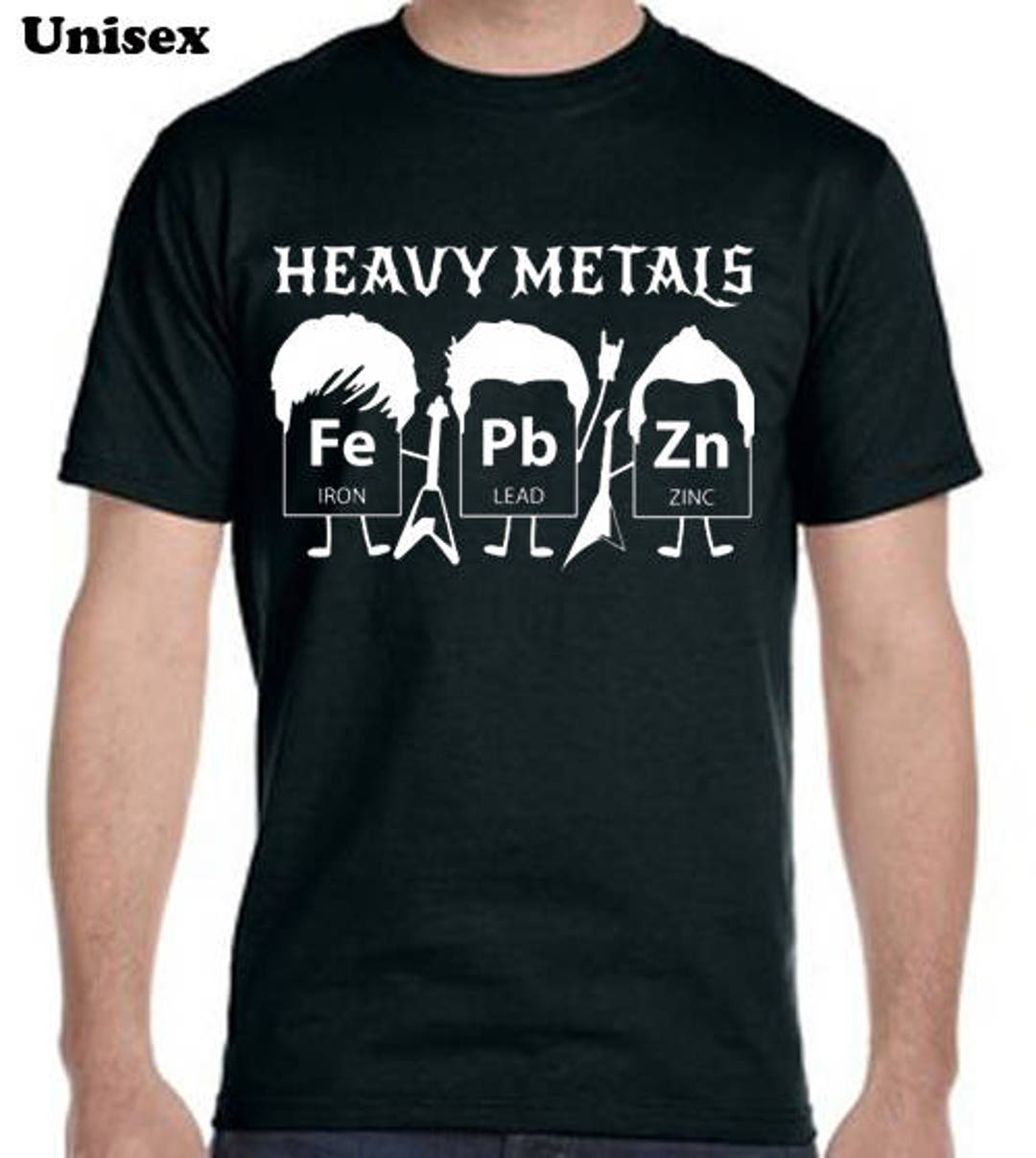 Heavy Metals Tee-shirt, Funny Tee Shirt, Custom Graphic Tee Shirts