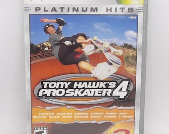 Tony Hawk's Pro Skater 4 OG XBOX Platinum, Complete CIB Tested & Working