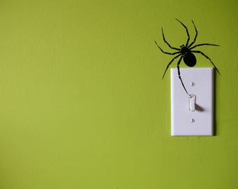 Spider Creepy Vinyl Wall Decal Sticker, Wall Art Sticker, Wall Decal Decor, Vinyl Wall Decor, Home & Living, Creepy Wall Art