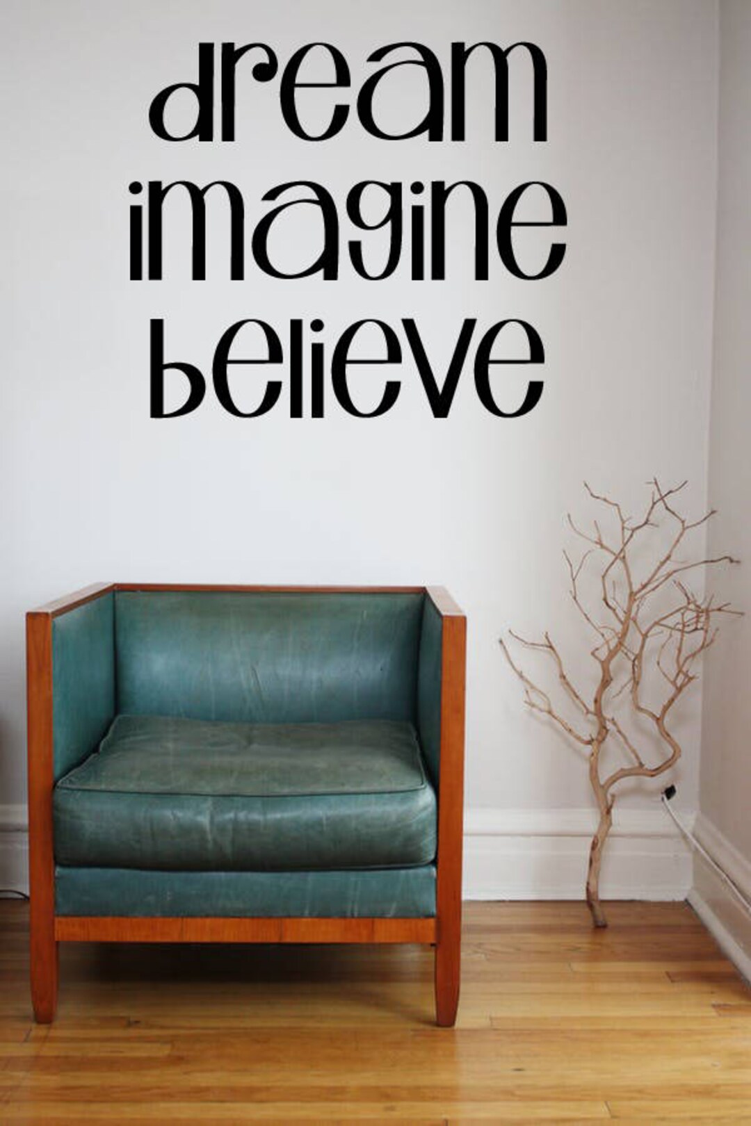 Dream Imagine Believe Vinyl Wall Decal Sticker, Wall Art Sticker, Vinyl ...