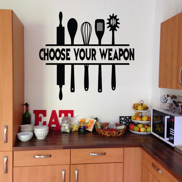 Kitchen Wall Decal Etsy