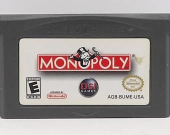 Monopoly Nintendo Game Boy Gameboy Advance Authentic Cartridge Only Tested & Working
