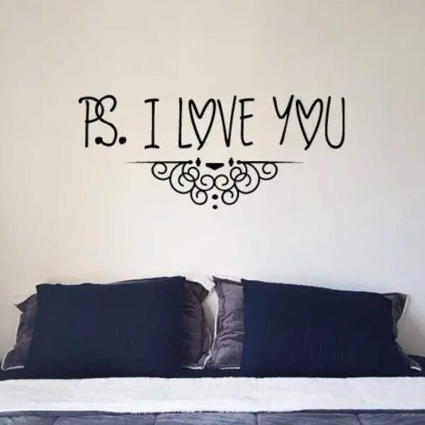 P.S. I Love You Vinyl wall decal sticker