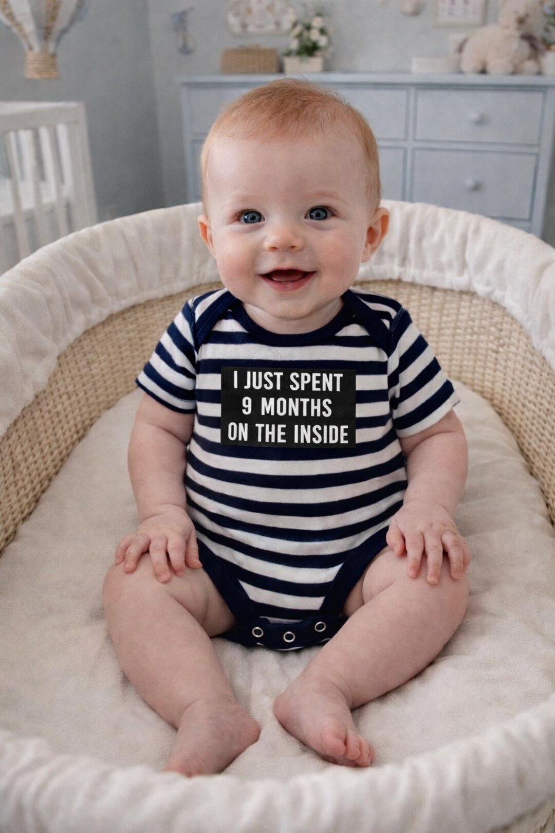 I Just Spent 9 Months on the Inside Baby Bodysuit, Gifts for