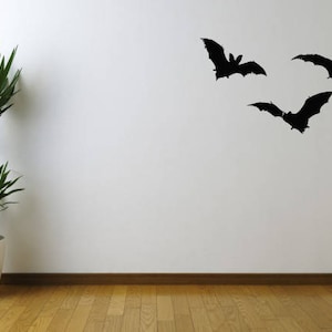 Bats Vinyl Wall Decal Sticker, Halloween Decor, Vinyl Wall Decor, Wall Decal, Horror Wall Decor, Wall Art Sticker, Home & Living