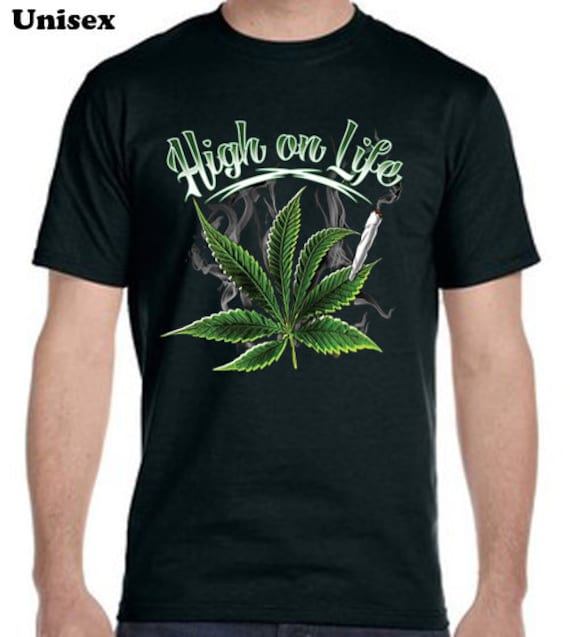 High on Life T-shirt Tee Shirt Weed - Etsy