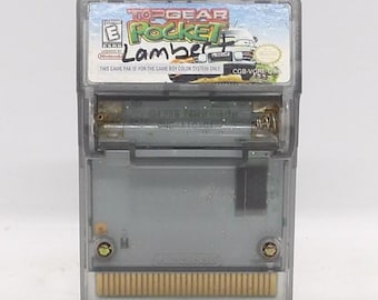 Cartucho original Topgear Rocket para Nintendo Game Boy con función de vibración. Probado y funcionando.